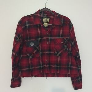 Field Ad Stream Flannel With Mickey Euro Disney Cut Out.